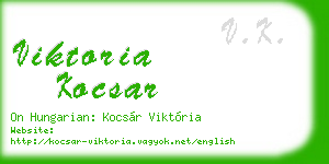 viktoria kocsar business card